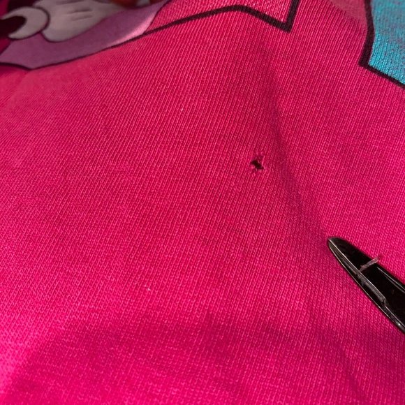 Vintage Disney Design Minnie Mouse Pink Graphic T-Shirt L-XL - Picture 2 of 9